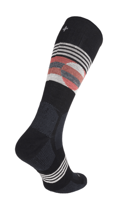 North Rim Crew Men Compression Hiking Socks Black