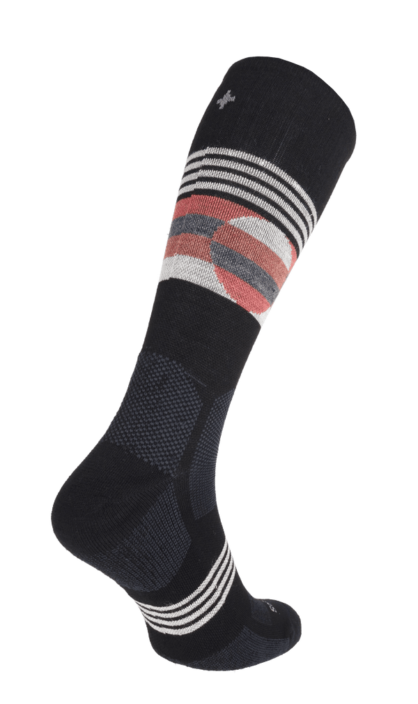 North Rim Crew Men Compression Hiking Socks Black