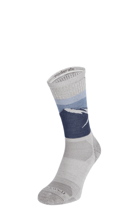 Modern Mountain Crew Men Compression Hiking Socks Natural