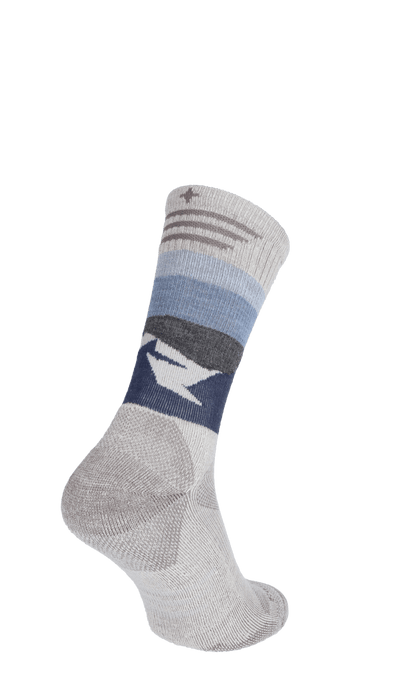 Modern Mountain Crew Men Compression Hiking Socks Natural