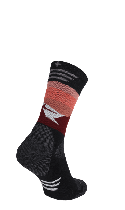 Modern Mountain Crew Men Compression Hiking Socks Black