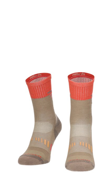 Ascend Crew II Women Hiking Socks Class 1 Khaki