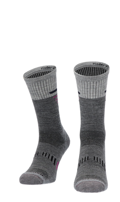 Ascend Crew II Women Hiking Socks Class 1 Grey