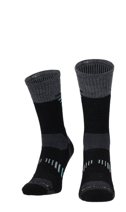 Ascend Crew II Women Hiking Socks Class 1 Black