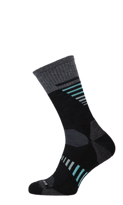 Ascend Crew II Women Hiking Socks Class 1 Black