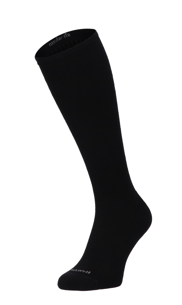 Featherweight Men Moderate Compression Socks Black