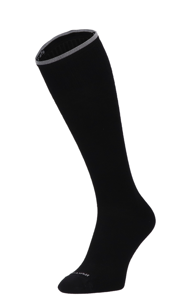 Featherweight Fancy Women Moderate Compression Socks Black Solid