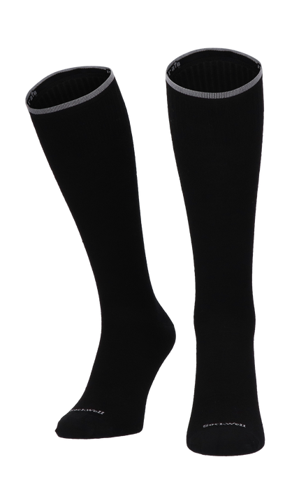 Featherweight Fancy Women Compression Socks Class 1 Black Solid