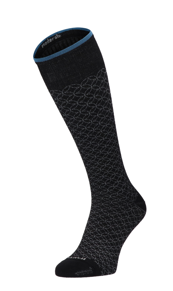 Featherweight Fancy Women Compression Socks Class 1 Black Multi