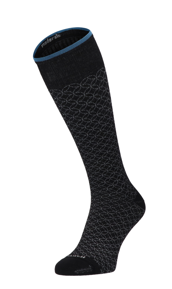 Featherweight Fancy Women Moderate Compression Socks Black Multi