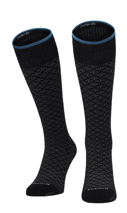 Featherweight Fancy Women Compression Socks Class 1 Black Multi