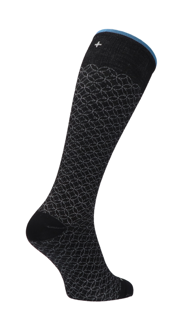 Featherweight Fancy Women Compression Socks Class 1 Black Multi