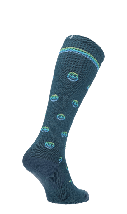 Smiley Women Compression Socks Class 1 Blue Ridge