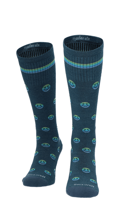 Smiley Women Compression Socks Class 1 Blue Ridge