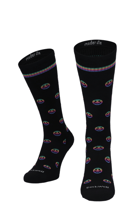 Smiley Women Compression Socks Class 1 Black