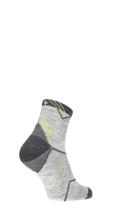 Incline Quarter Men Sports Socks Class 1 Grey