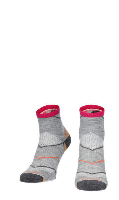 Incline Quarter Women Sports Socks Class 1 Grey