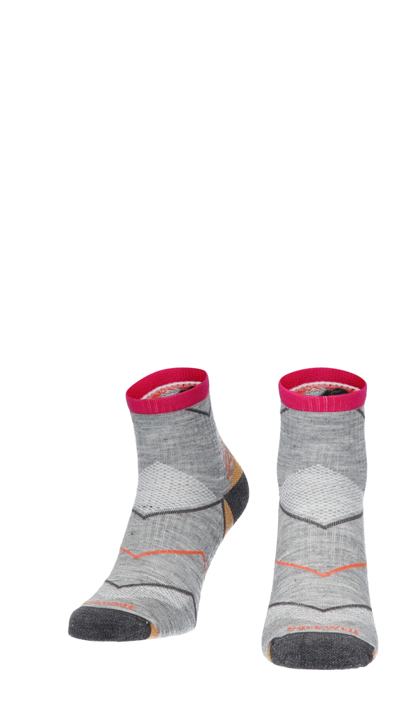 Incline Quarter Women Sports Socks Class 1 Grey