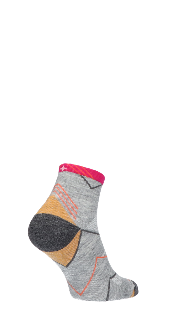 Incline Quarter Women Sports Socks Class 1 Grey