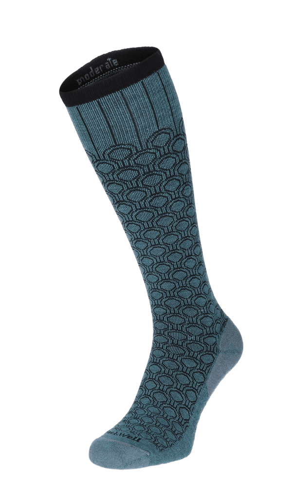 Deco Dot Women Compression Socks Class 1 Blue Ridge
