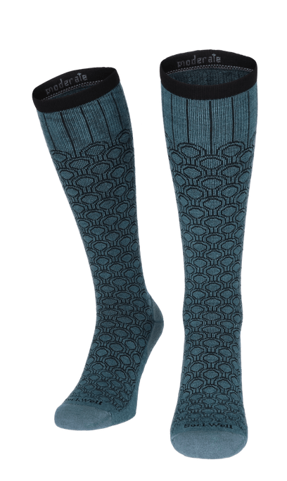 Deco Dot Women Compression Socks Class 1 Blue Ridge