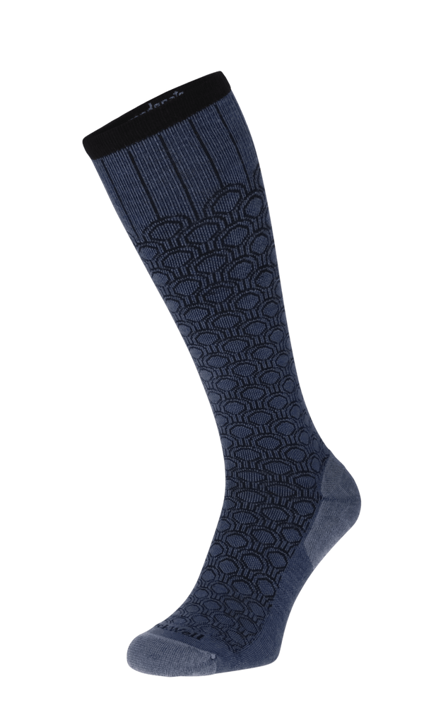 Deco Dot Women Moderate Compression Socks Denim