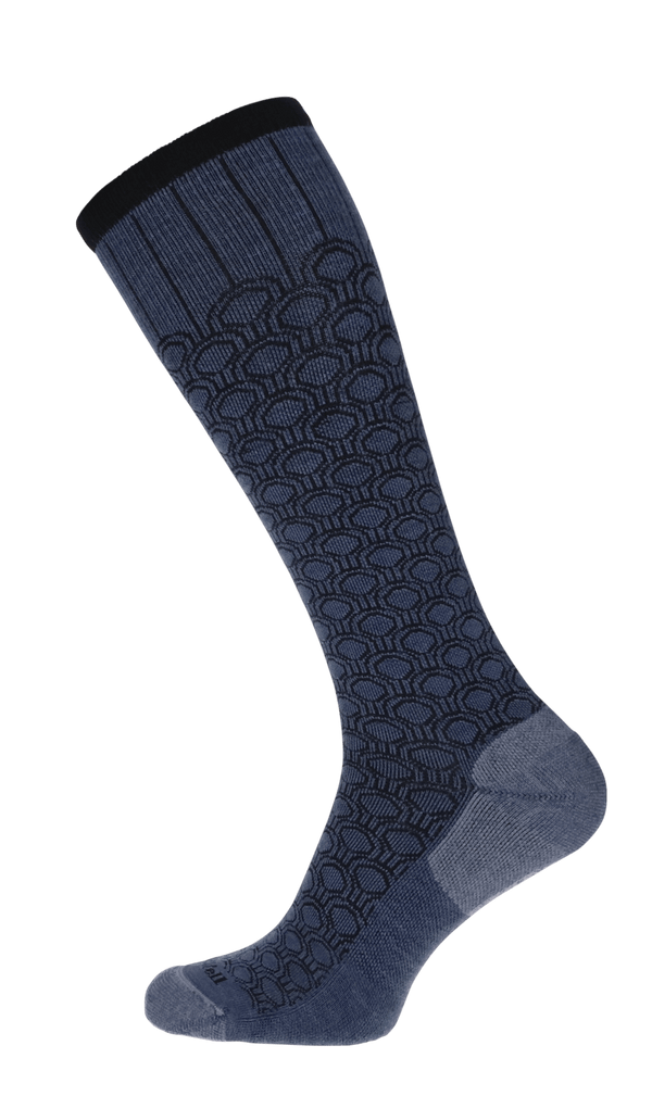 Deco Dot Women Compression Socks Class 1 Denim