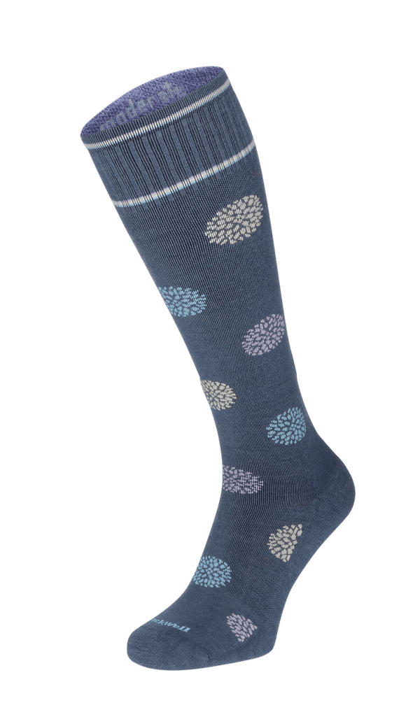 Full Bloom Women Moderate Compression Socks Denim