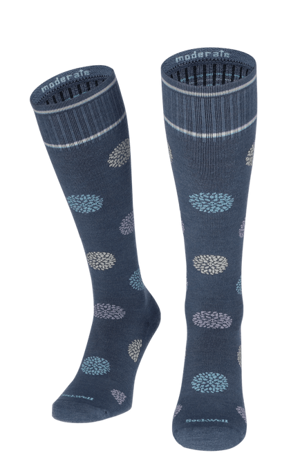 Full Bloom Women Compression Socks Class 1 Denim