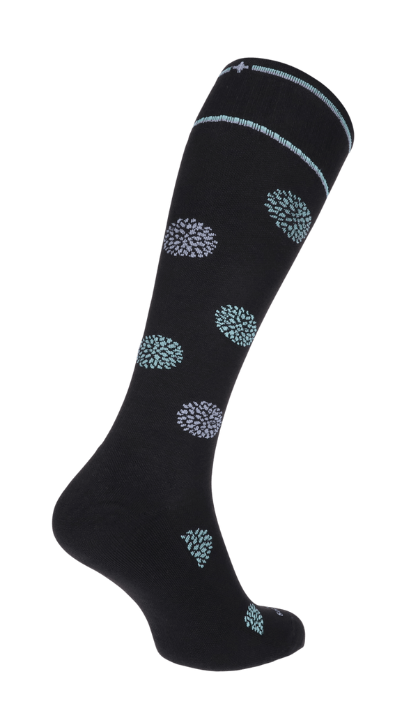 Full Bloom Women Compression Socks Class 1 Black
