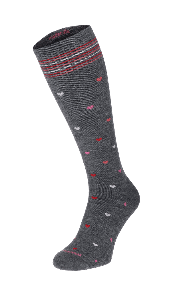 Full Heart Women Compression Socks Class 1 Charcoal