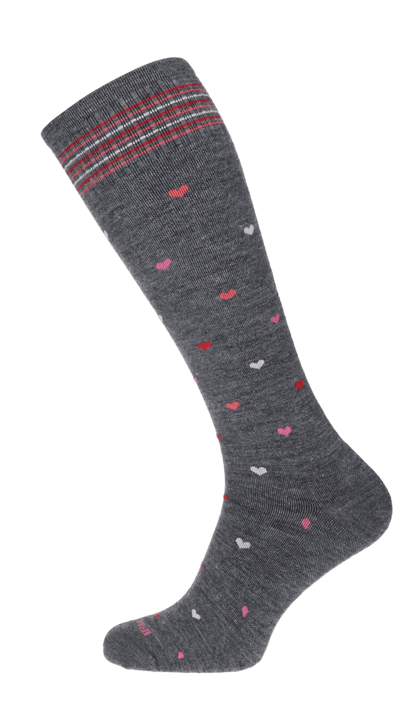 Full Heart Women Compression Socks Class 1 Charcoal