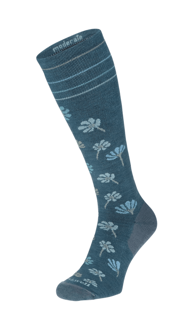 Field Flower Women Compression Socks Class 1 Blue Ridge