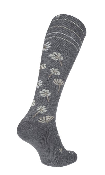 Field Flower Women Compression Socks Class 1 Charcoal