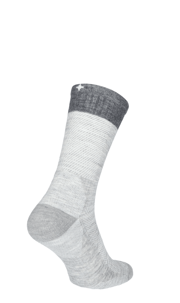 Elevate Crew Men Compression Sports Socks Lt Grey