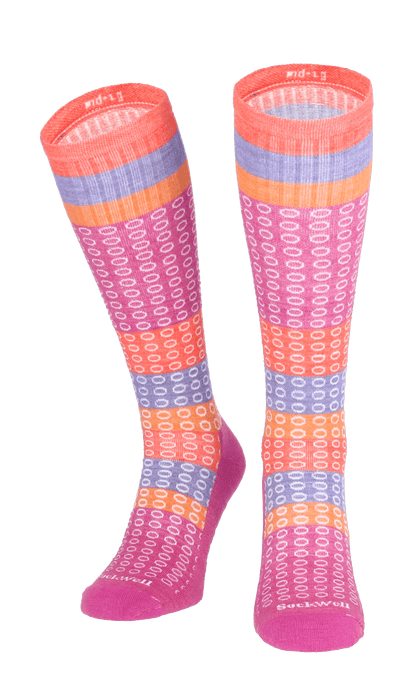 Full Circle Women Moderate Compression Socks Raspberry