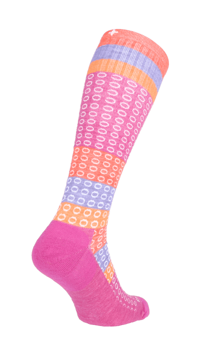 Full Circle Women Moderate Compression Socks Raspberry