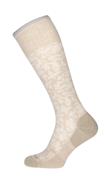 Damask Women Moderate Compression Socks Putty