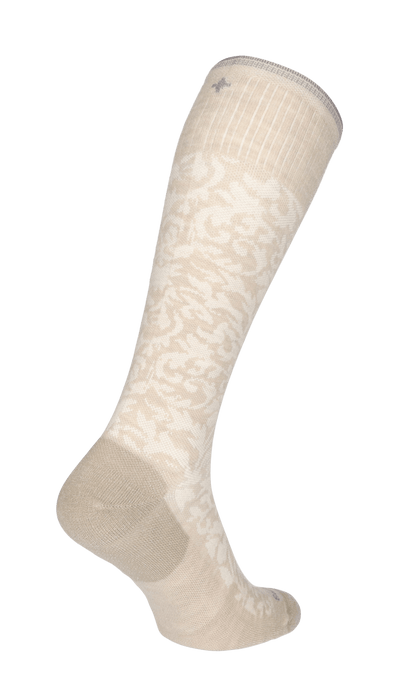 Damask Women Moderate Compression Socks Putty