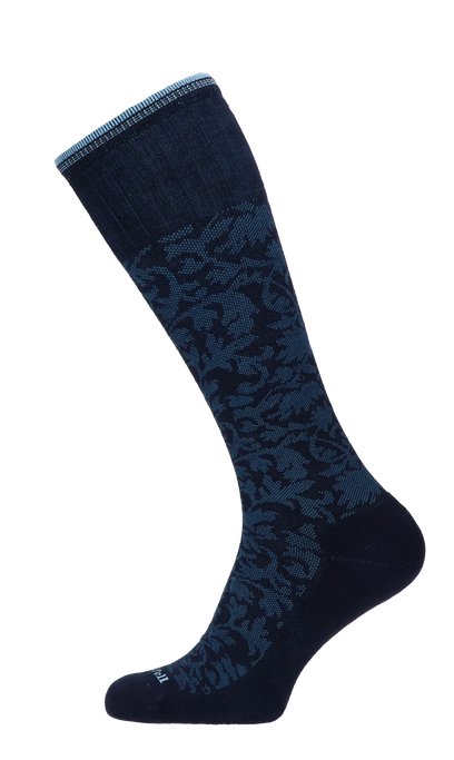 Damask Women Compression Socks Class 1 Navy