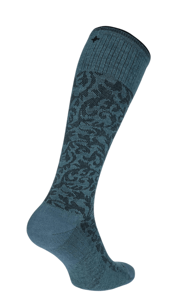 Damask Women Compression Socks Class 1 Blue Ridge