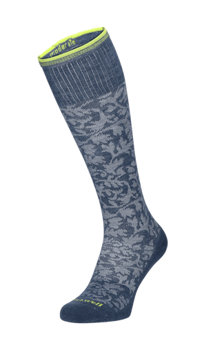 Damask Women Moderate Compression Socks Denim Damask Women Compression Socks Class 1 Denim