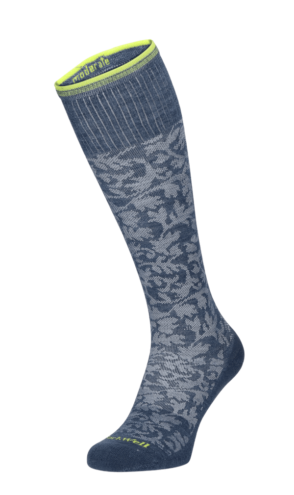 Damask Women Compression Socks Class 1 Denim