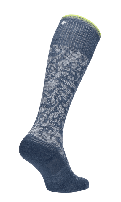 Damask Women Compression Socks Class 1 Denim