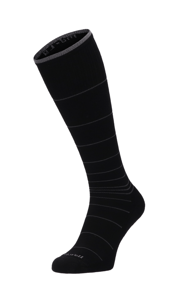 Circulator Men Moderate Compression Socks Black Stripe