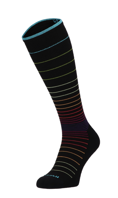 Silca Women's 140 Den Graduated Compression Anklet Socks - Black, Sand, Playa