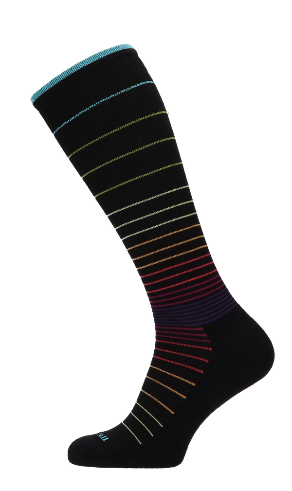 Circulator Women Compression Socks Class 1 Black Stripe