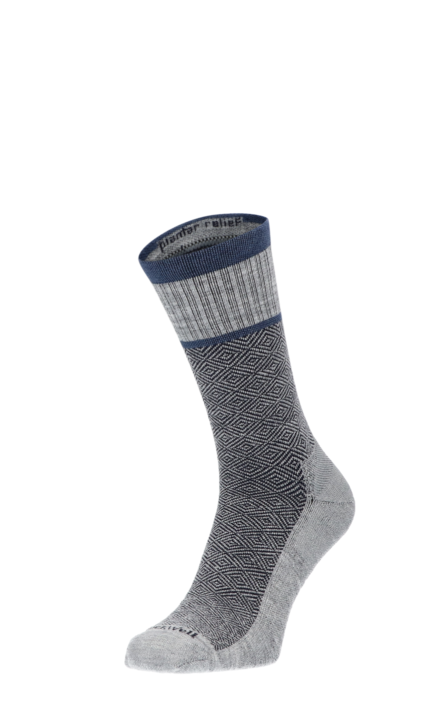 Plantar Cush Crew Men Heel Spur Socks Class 2 Grey