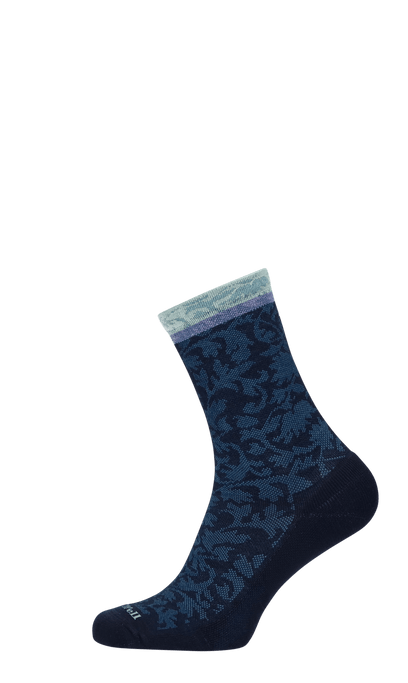 Plantar Cush Crew Women Heel Spur Socks Class 2 Navy