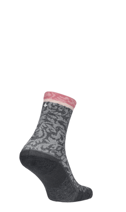 Plantar Cush Crew Women Heel Spur Socks Class 2 Charcoal